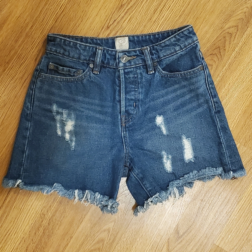 Rip curl high rise denim shorts